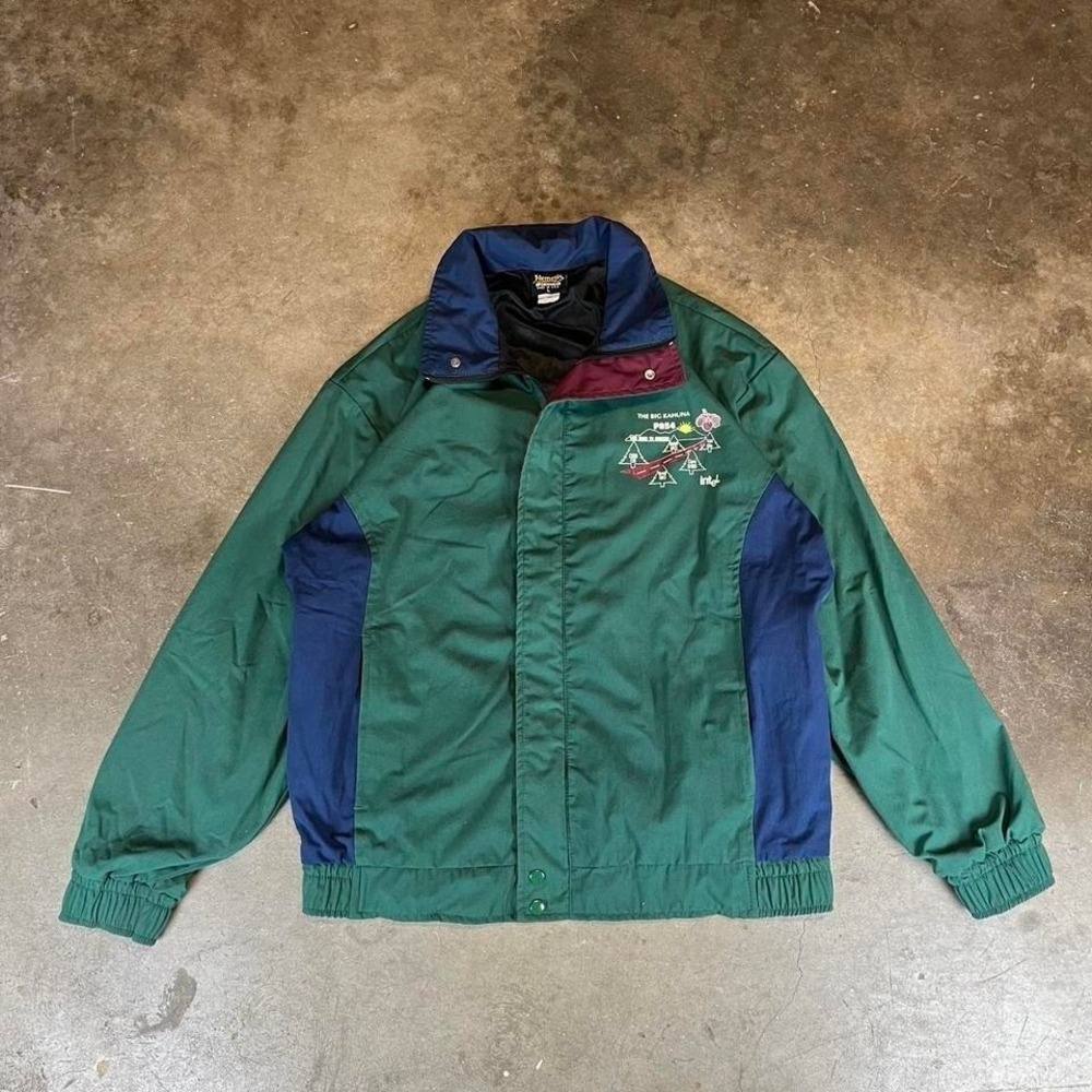 Vintage 90s Intel Big Kahuna multicoloured windbreaker jacket Men's Size Large